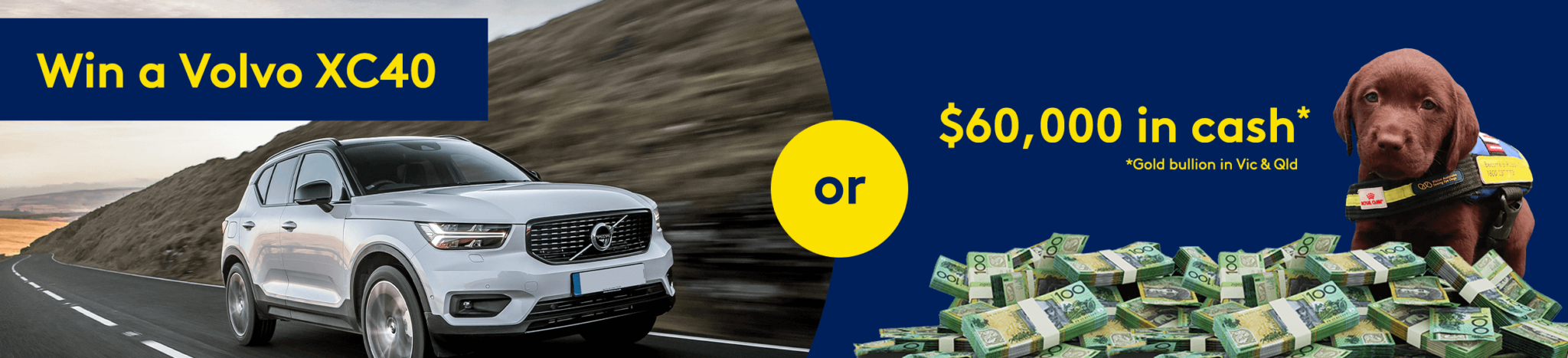 Win a Volvo XC40 or $60,000 in cash
