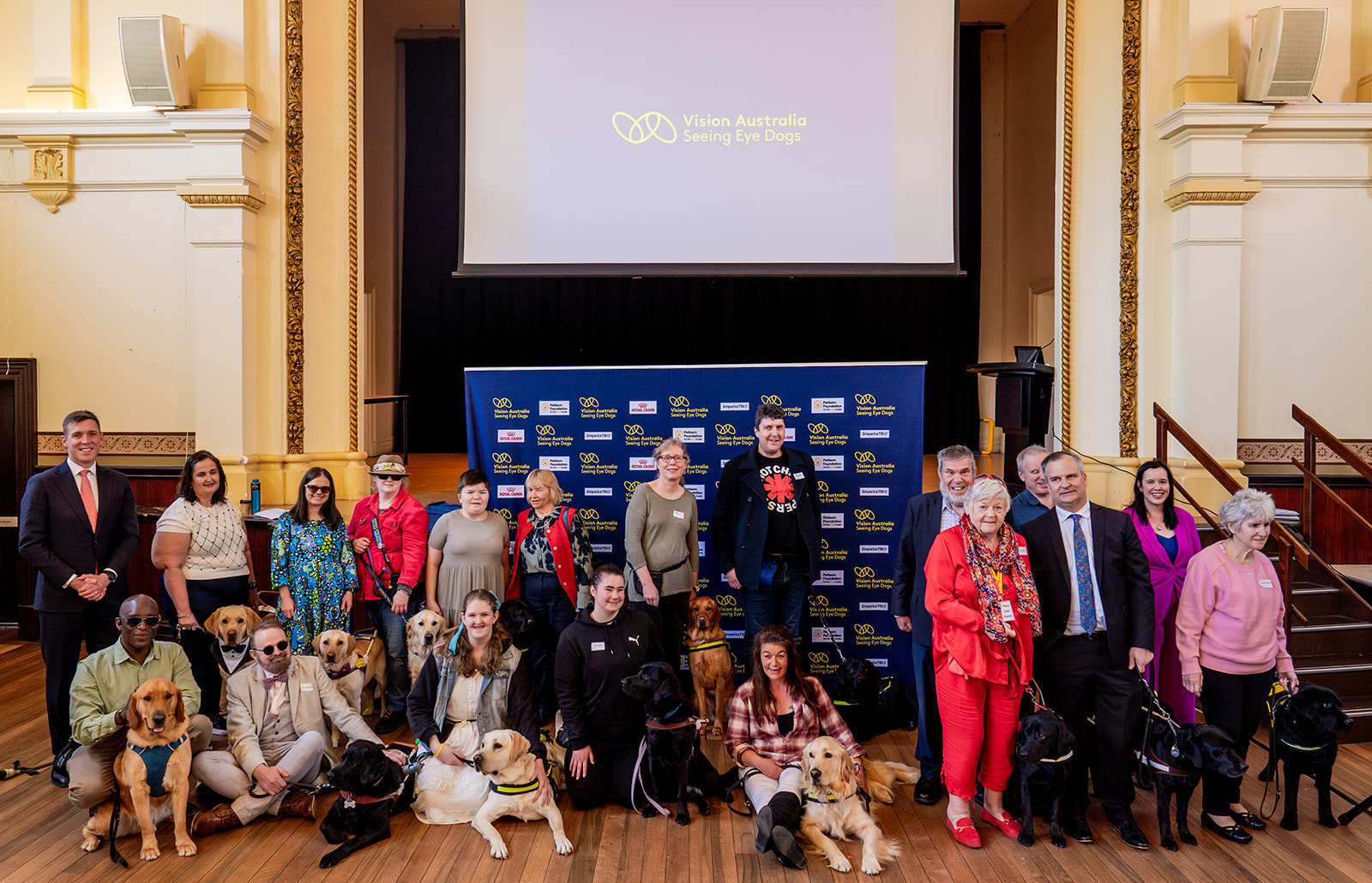 Seeing Eye Dogs graduation ceremony, held at Kensington Town Hall