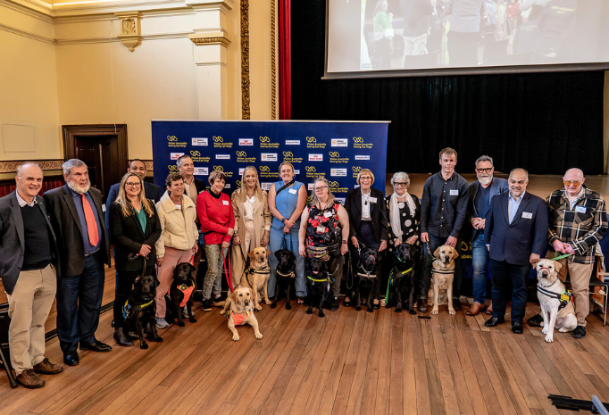 Participants of the 2025 Seeing Eye Dog graduation